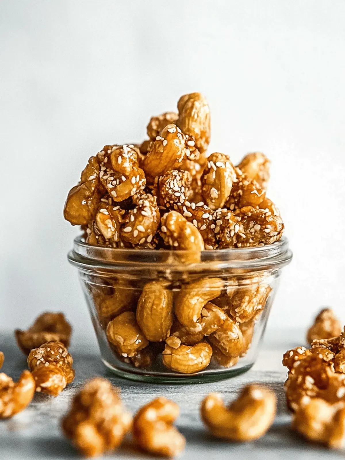 Sweet & Salty Sesame Honey Roasted Cashews