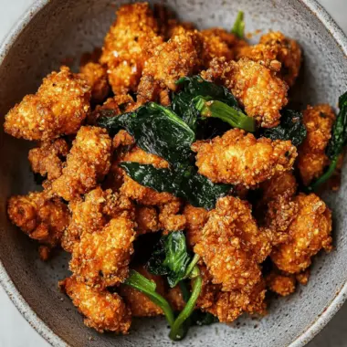 Vegan Taiwanese Popcorn Chickpea Chicken