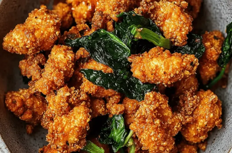 Vegan Taiwanese Popcorn Chickpea Chicken