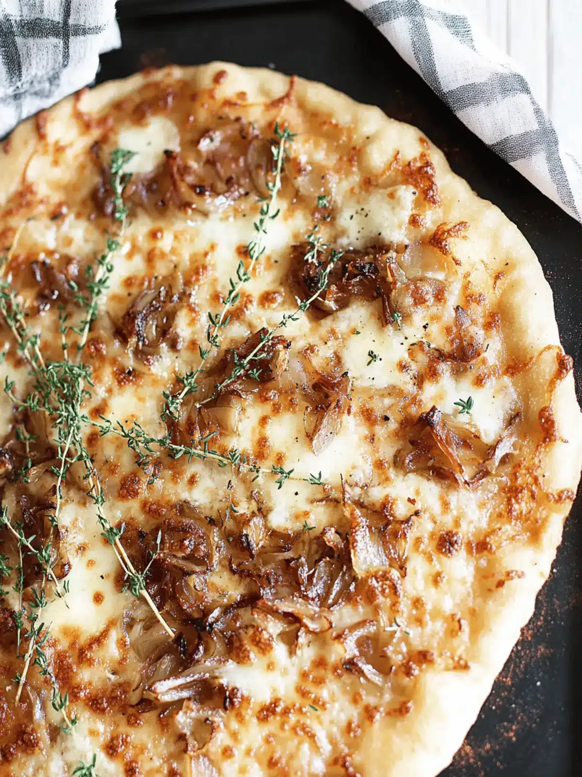 French Onion & Gruyère Pizza