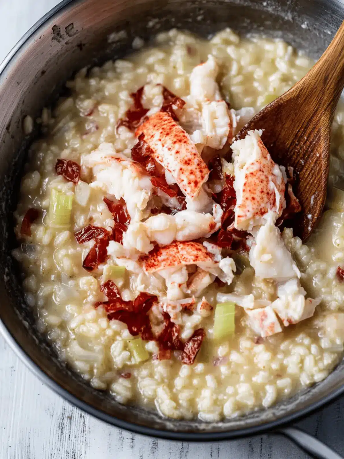 Maine Lobster Risotto with Sautéed Leeks & Gouda