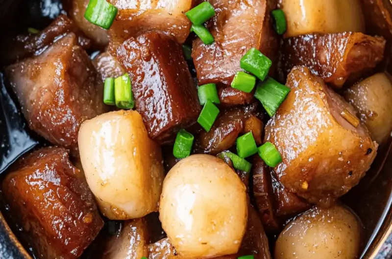 Braised Pork Belly in Soy Sauce