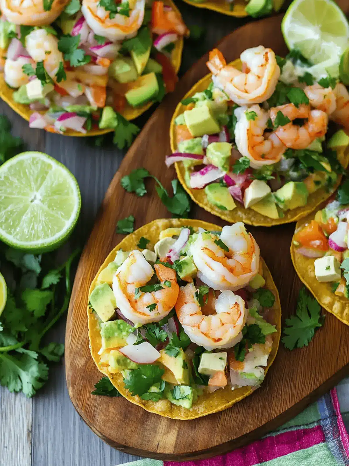 Shrimp Ceviche Tostadas