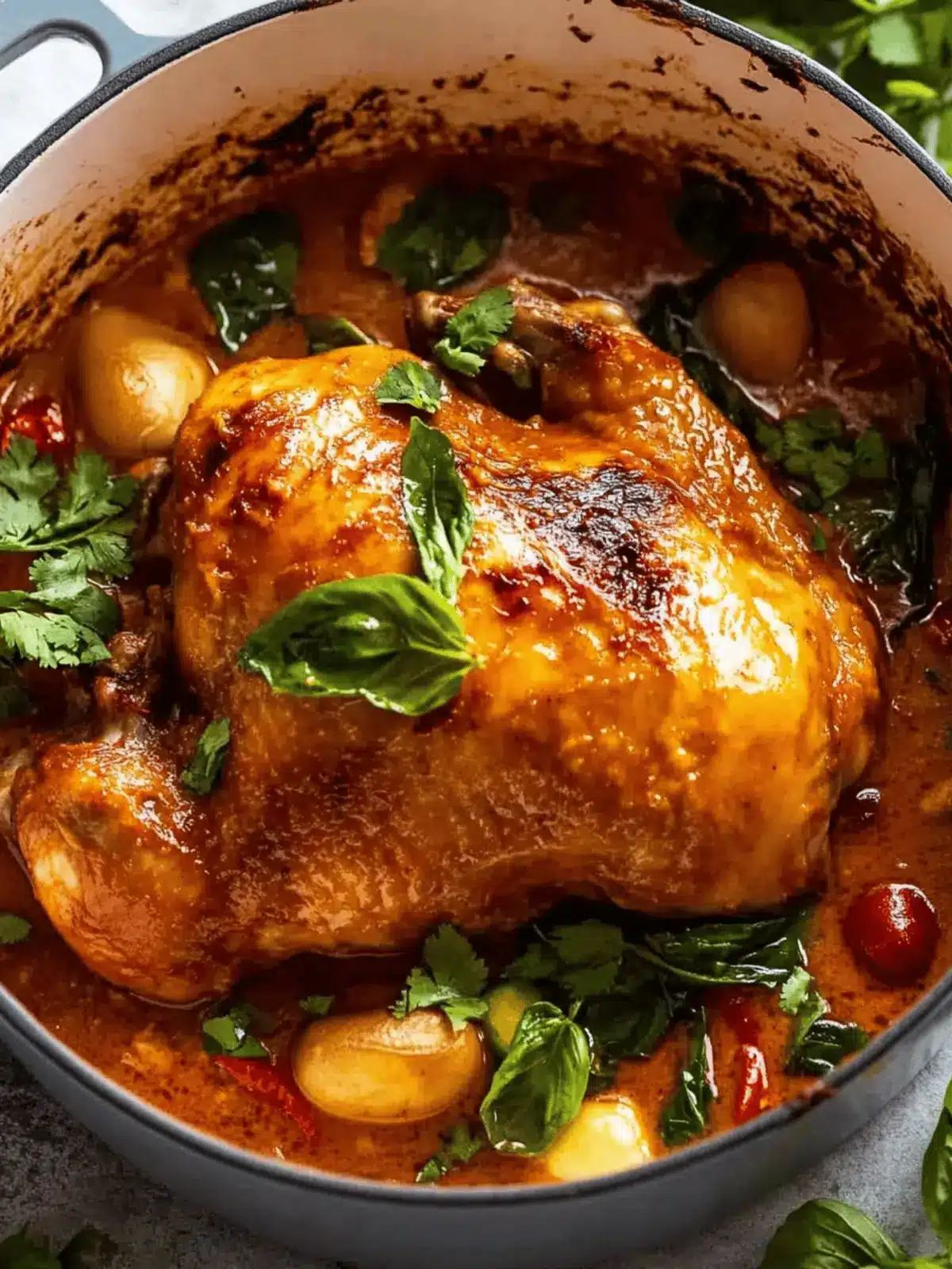 Thai Red Curry Pot Roast Chicken: A Cozy One-Pot Delight