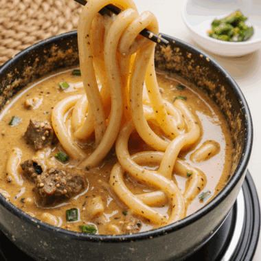 Milk Curry Udon Noodle Soup