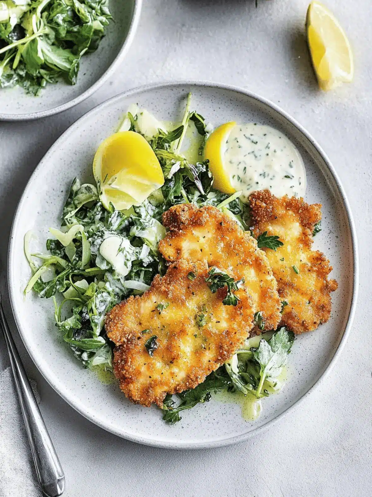 Crispy Chicken Schnitzel with Herb Salad for Easy Comfort Cooking