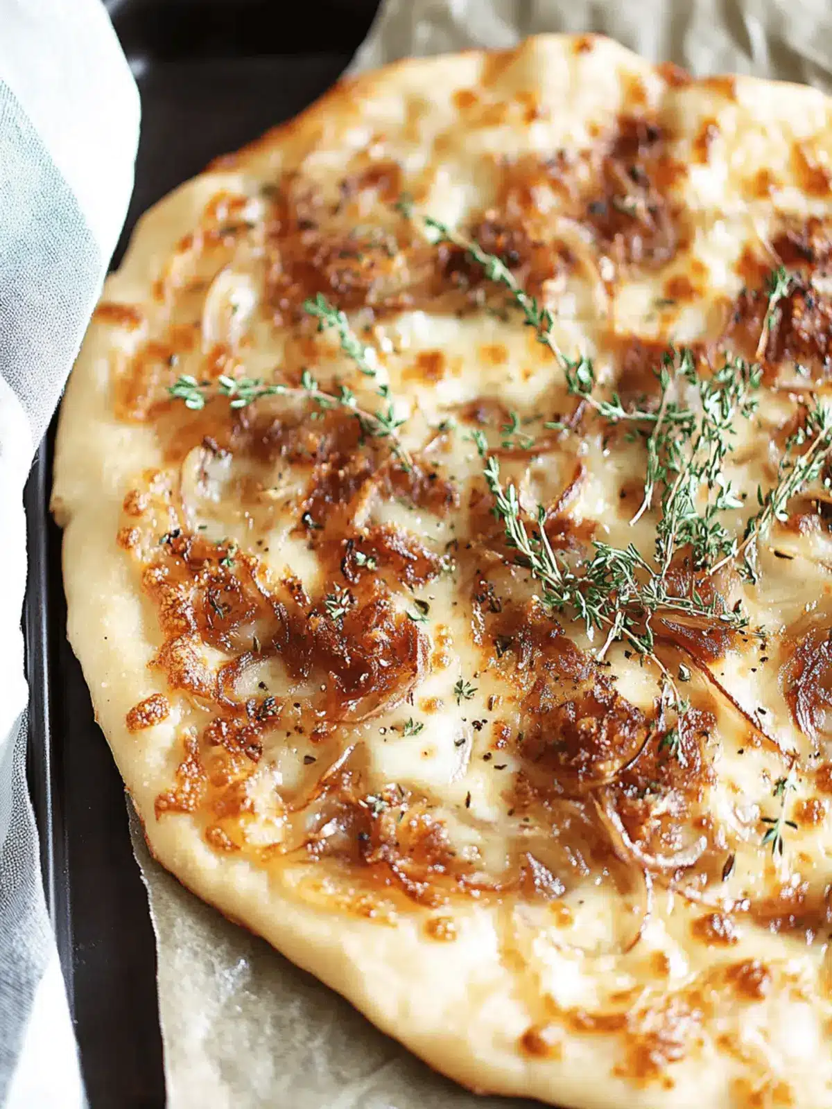 French Onion & Gruyère Pizza