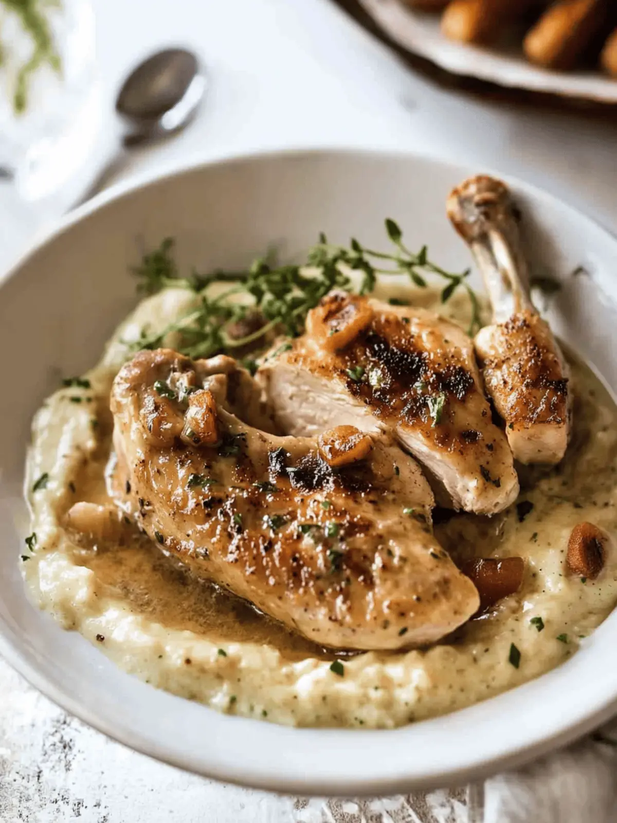Chicken in White Wine Cream Sauce