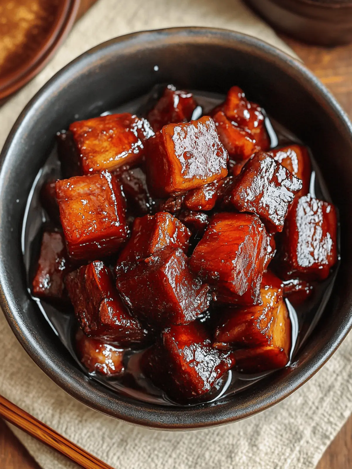 Shanghai-Style Braised Pork Belly (Hong Shao Rou)