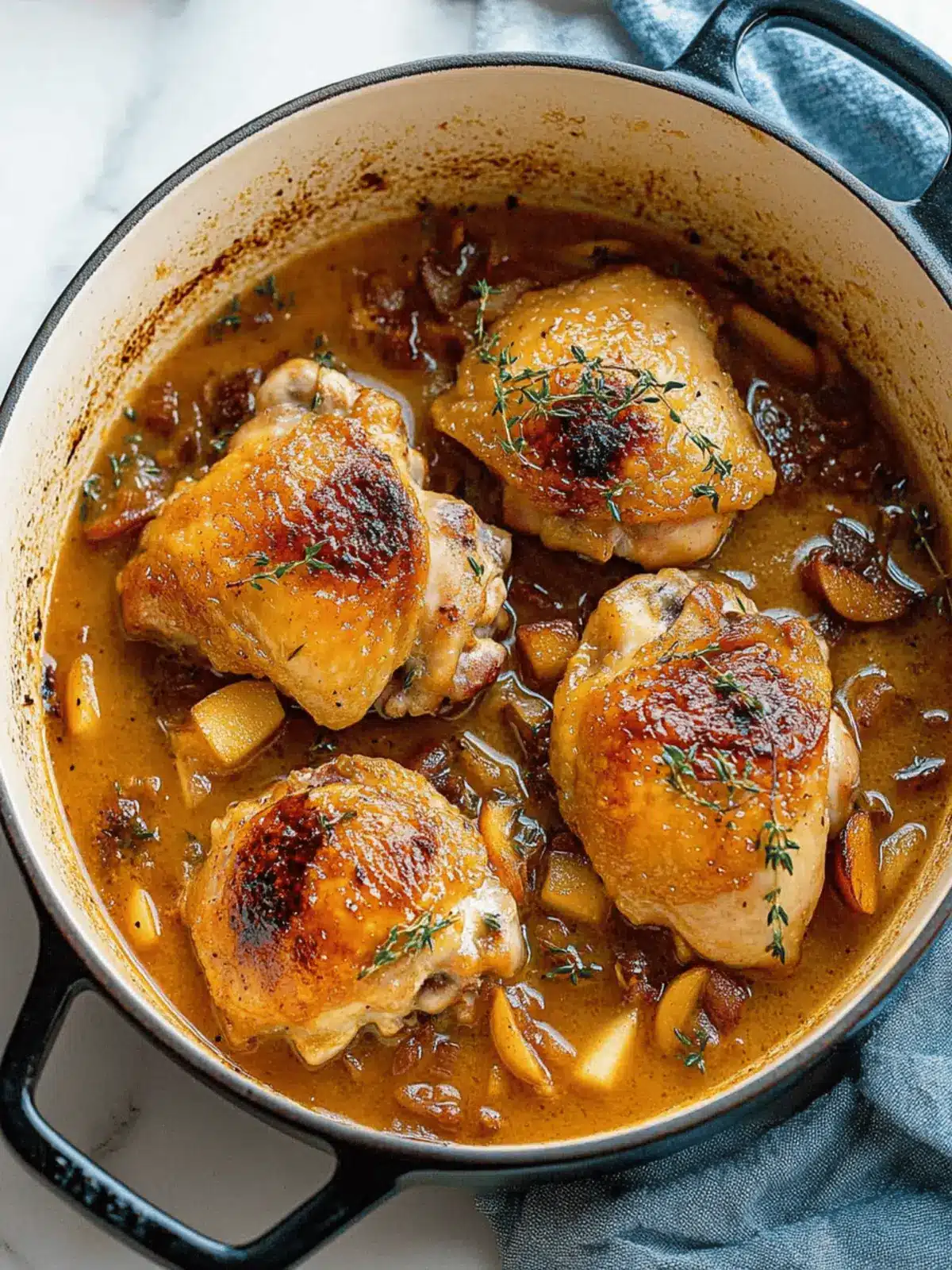 Savor the Season with Braised Apple Cider Chicken Thighs
