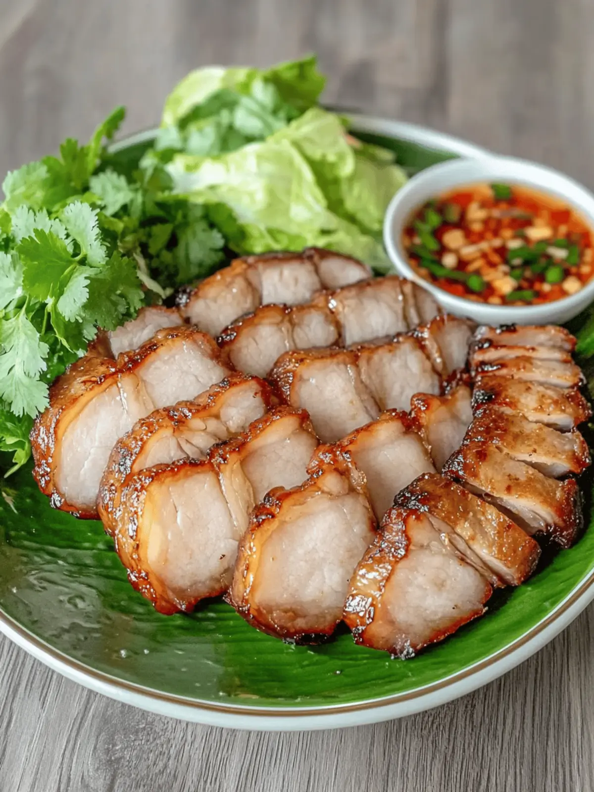 Air Fryer Lao Pork Belly with Jeow Som