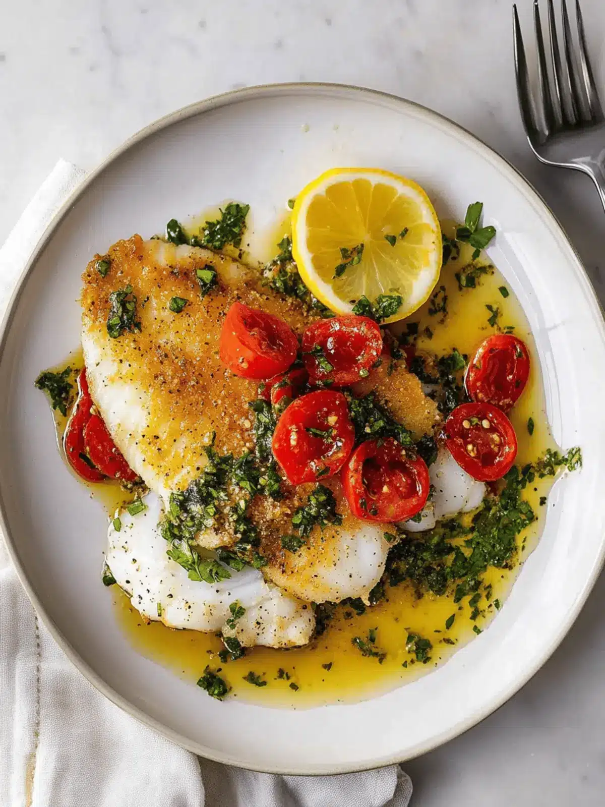 Lemon Pepper Sole with Citrus Herb Sauce in Just 20 Minutes