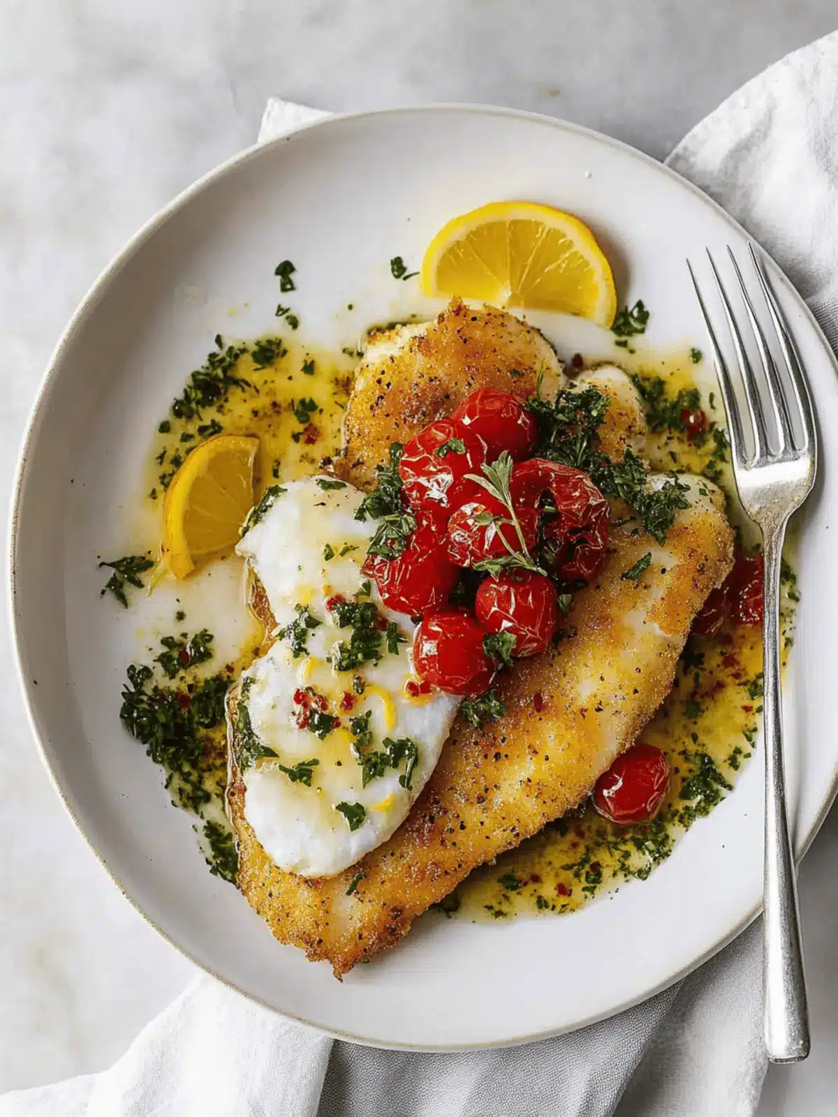 Lemon Pepper Sole with Citrus Herb Sauce in Just 20 Minutes