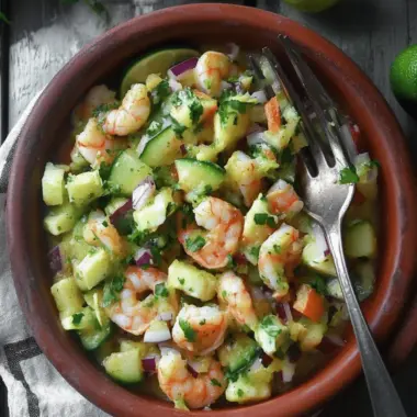 Shrimp Aguachile Tostada
