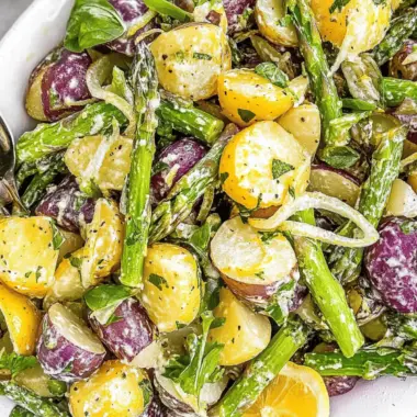Lemon Herb Asparagus Potato Salad