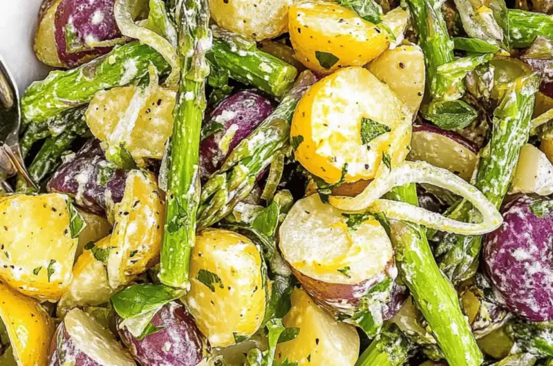 Lemon Herb Asparagus Potato Salad