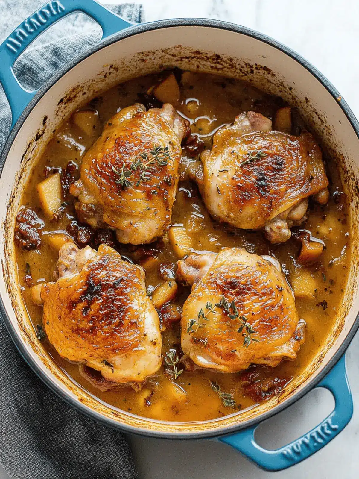 Savor the Season with Braised Apple Cider Chicken Thighs