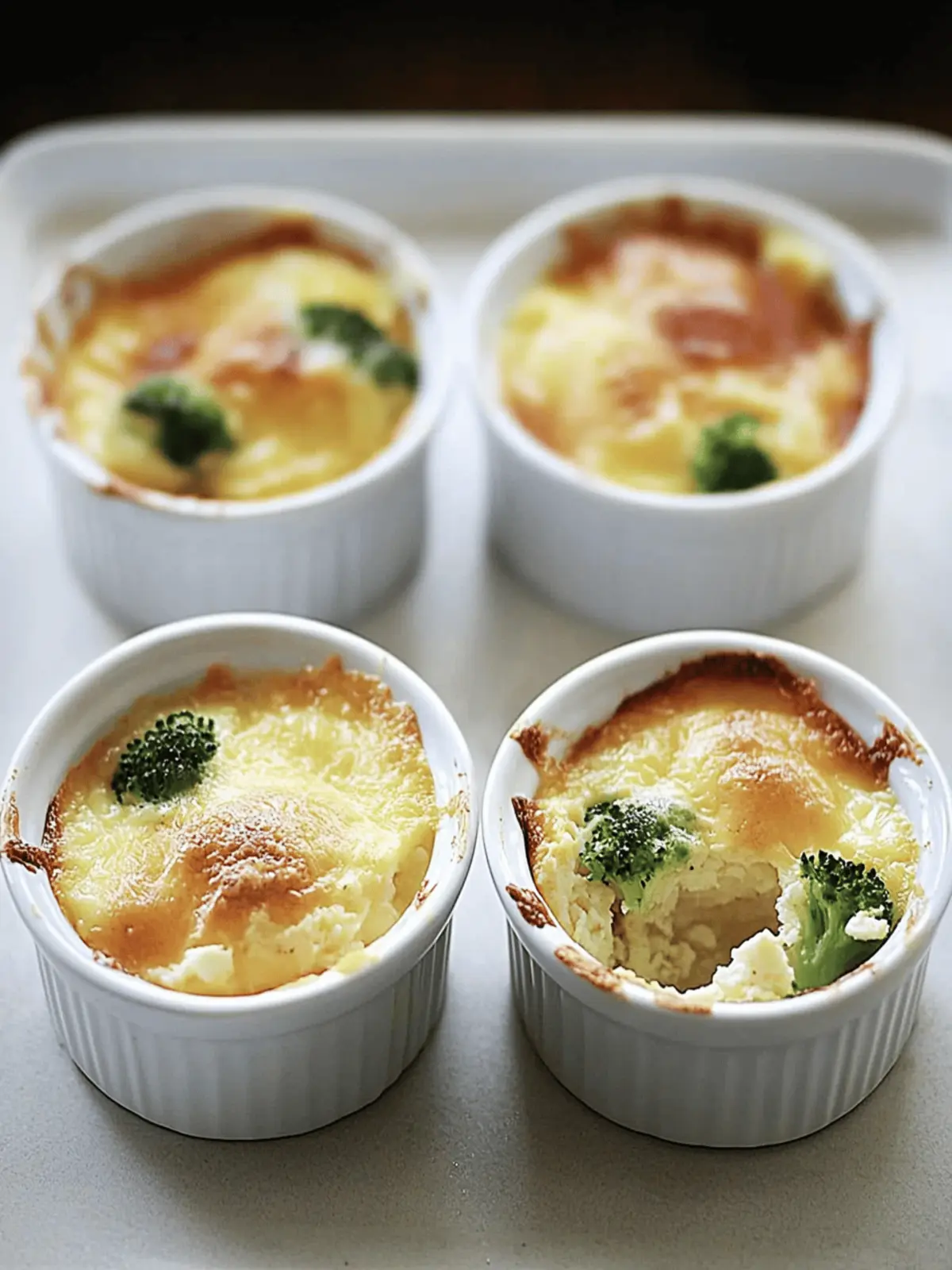 Overnight Mini Baked Egg Casseroles