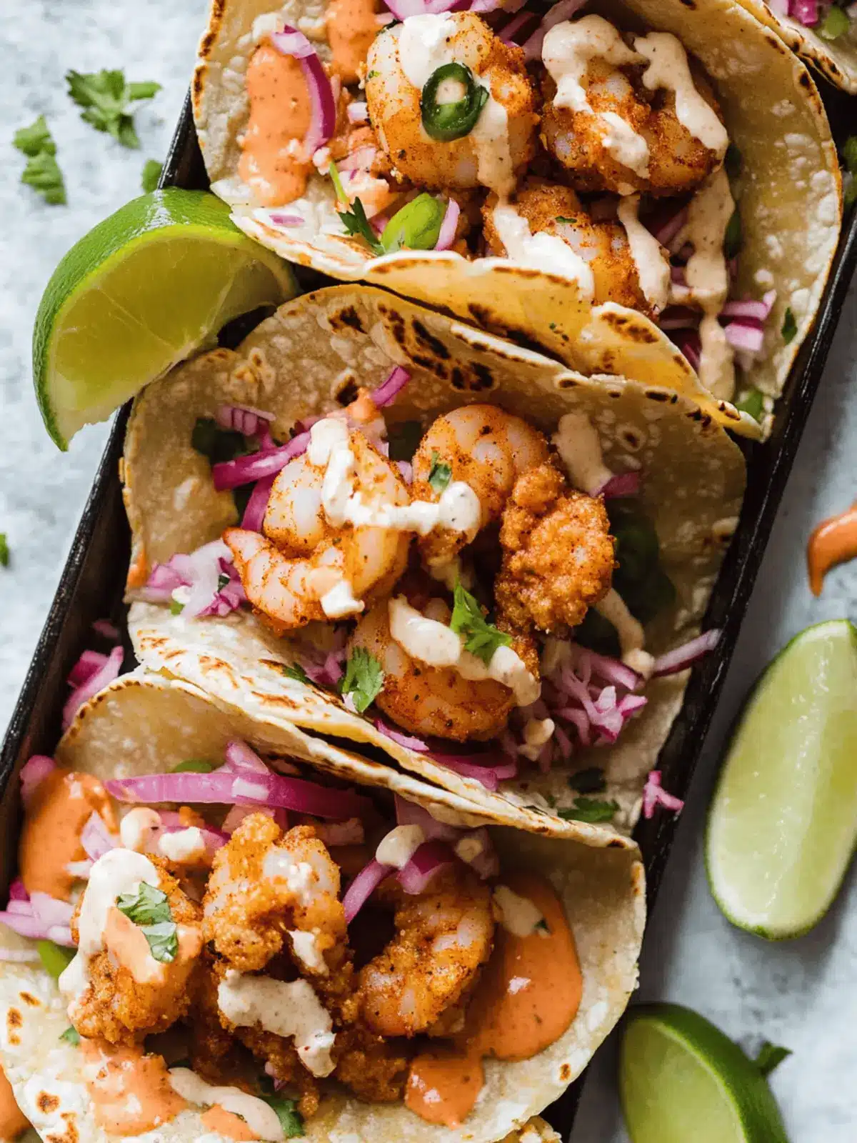 Crispy Baja Shrimp Tacos with Chipotle Mayo