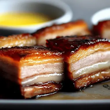 Creme Brulee Pork Belly Confit