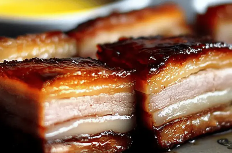 Creme Brulee Pork Belly Confit