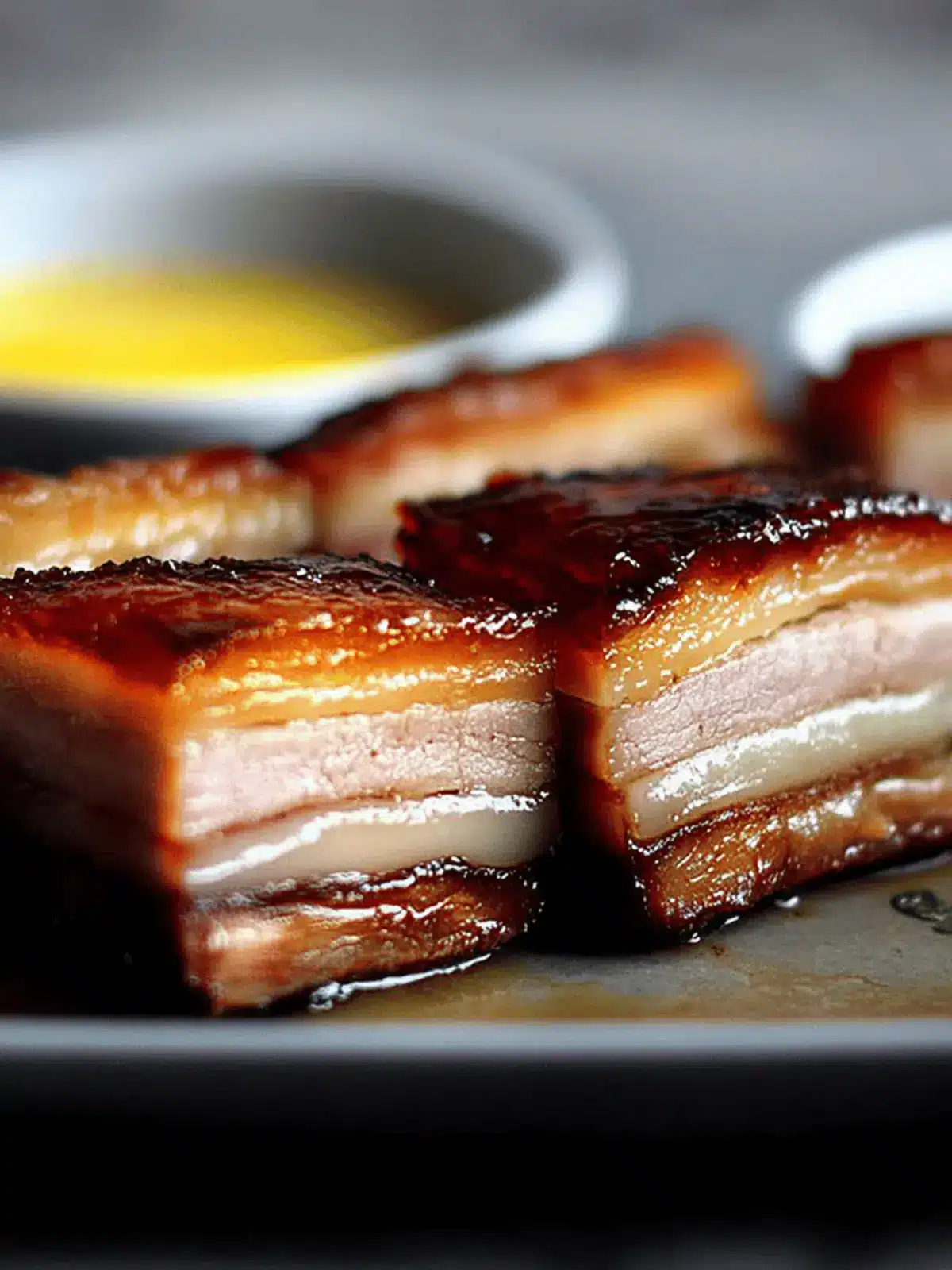 Creme Brulee Pork Belly Confit