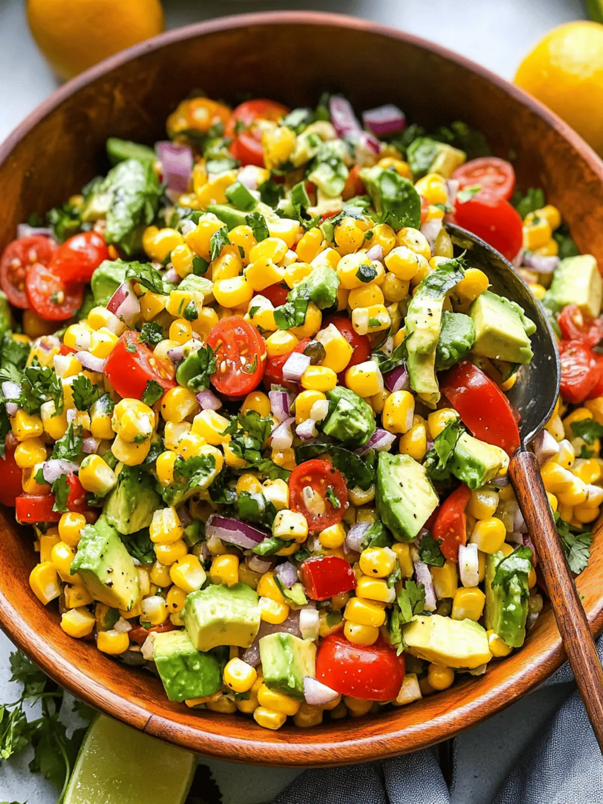 Summer Corn Salad with Avocado