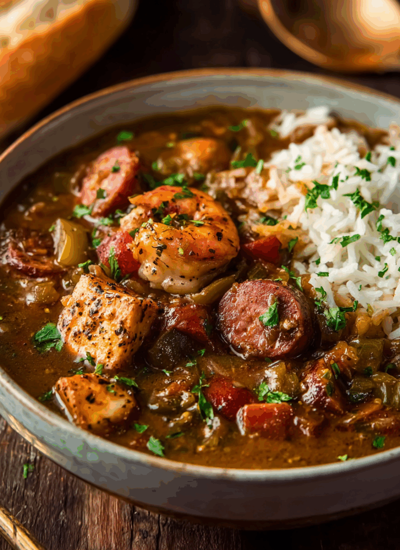 Cajun Chicken and Sausage Gumbo