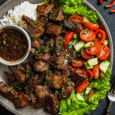 Cambodian Pepper Beef (Lok Lak)