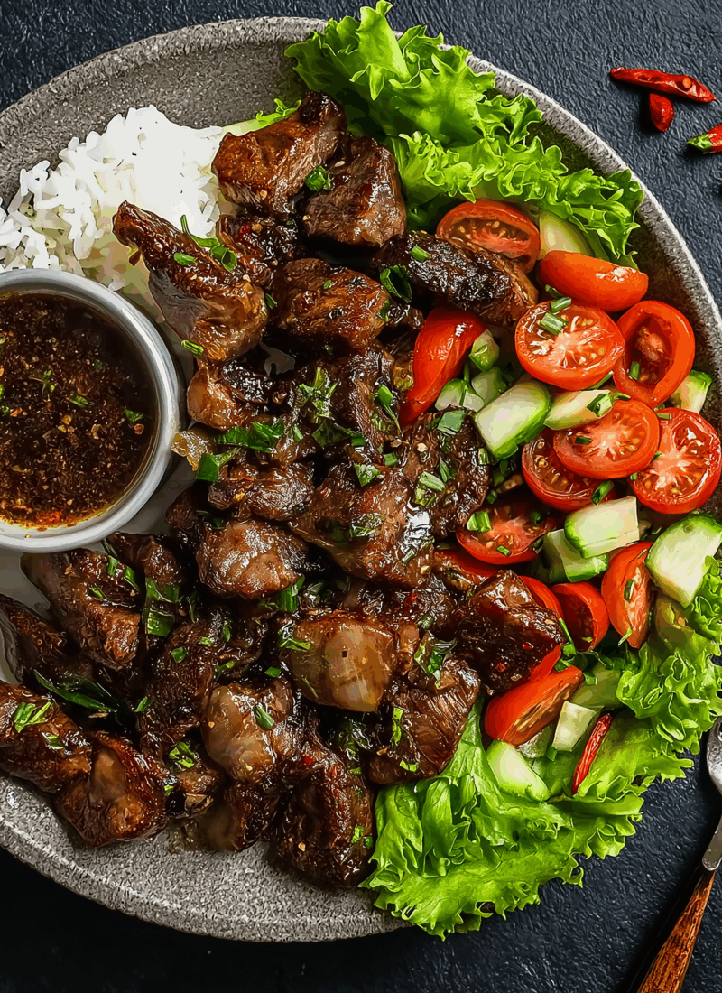 Cambodian Pepper Beef (Lok Lak)
