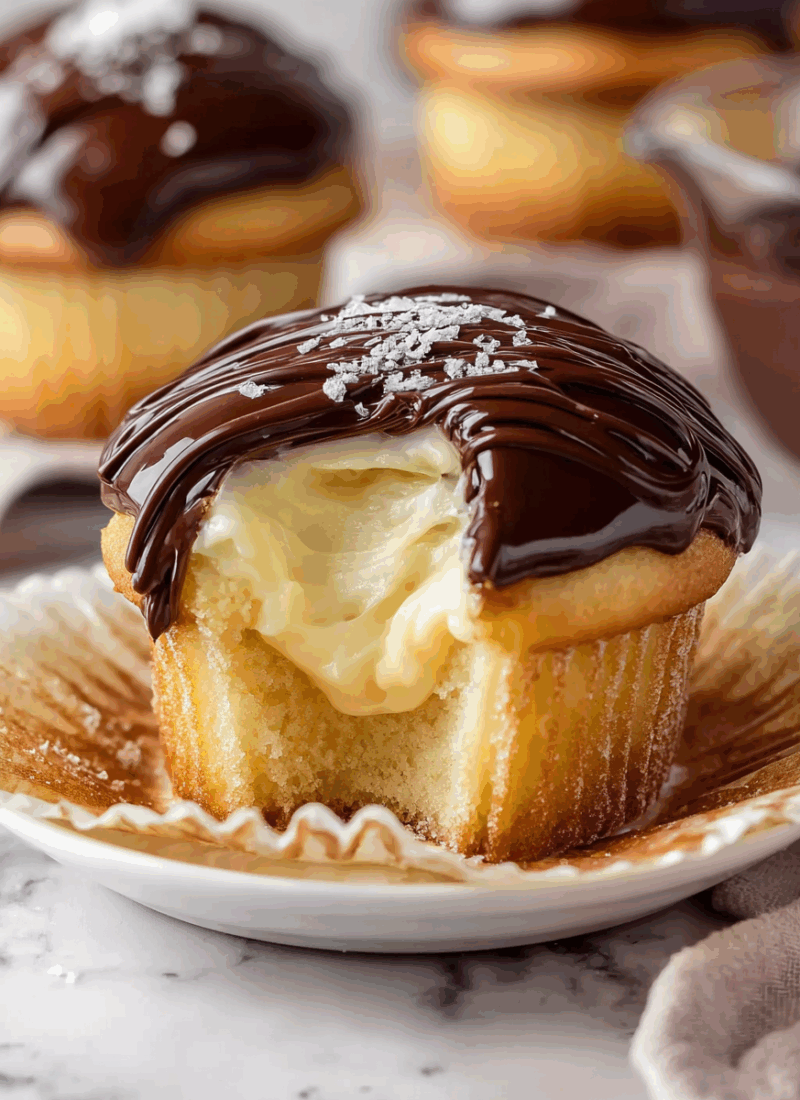 Boston Cream Pie Cupcakes