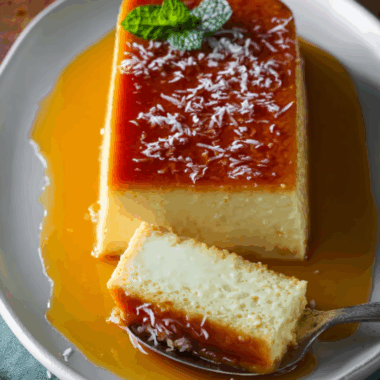 French Antilles Coconut Flan (Flan Coco)