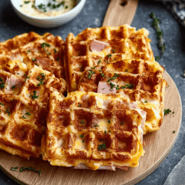Ham and Cheese Chaffles