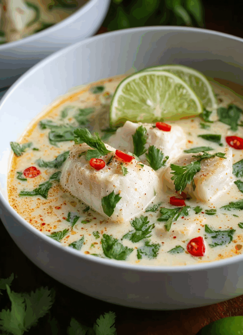 Coconut Lime Fish Soup
