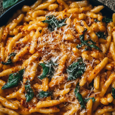 Creamy Basil & Calabrian Chili Cavatelli