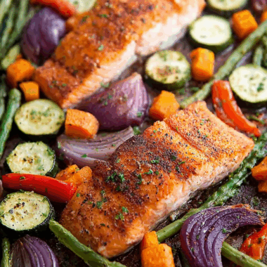 Sheet Pan Salmon and Veggies