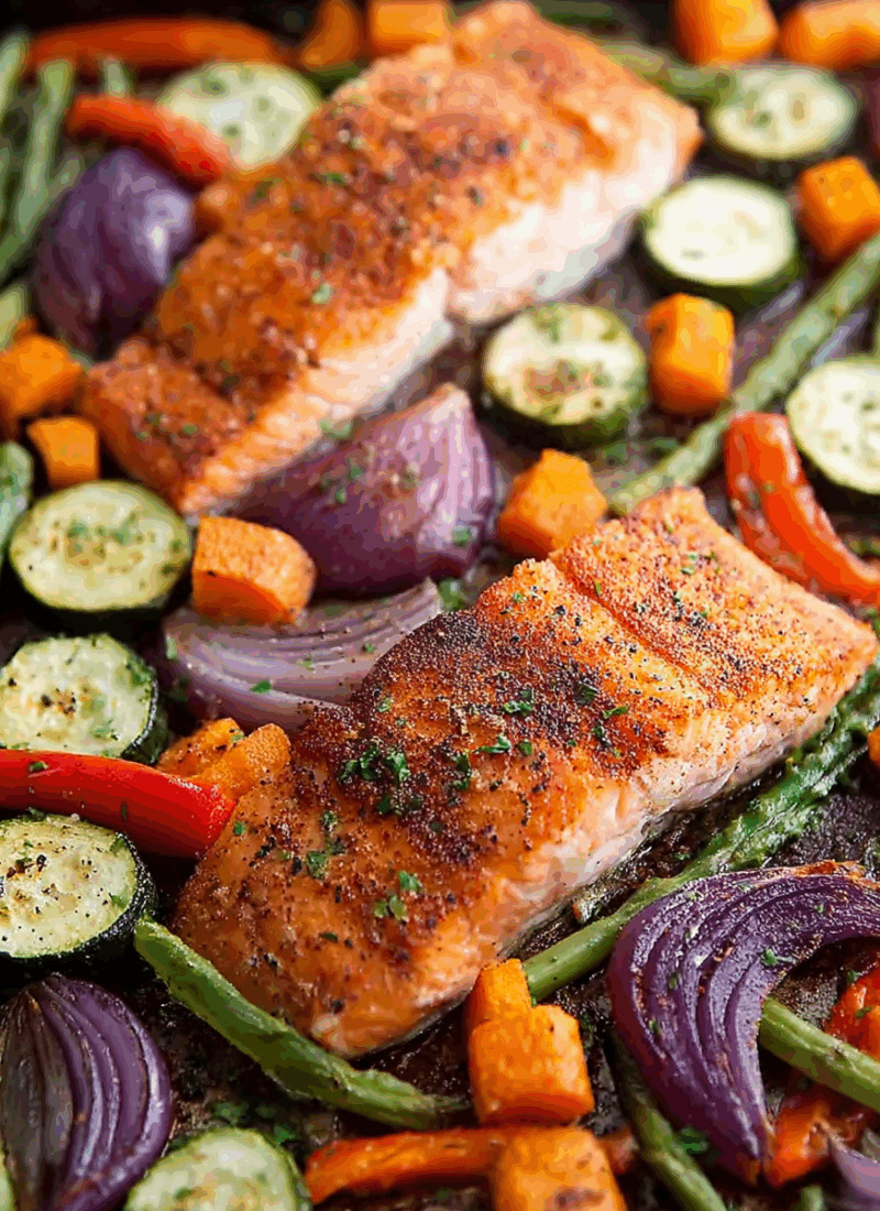 Sheet Pan Salmon and Veggies