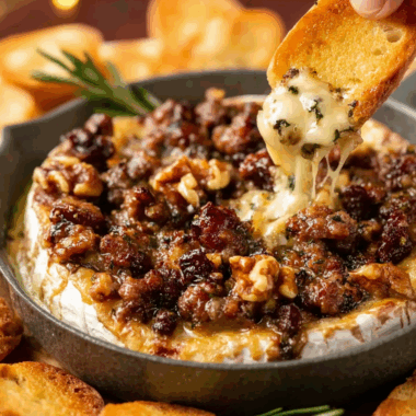 Sausage Baked Brie