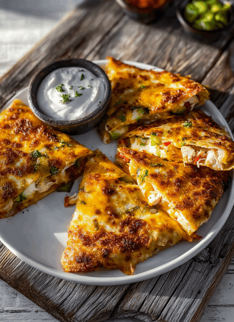 Cheesy Chicken Foldover