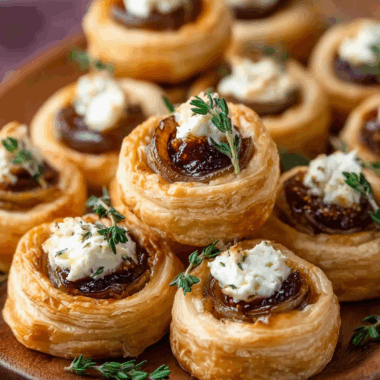 Goat Cheese and Fig Puff Pastry Tarts