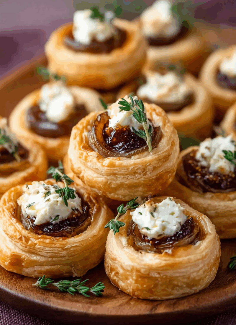 Goat Cheese and Fig Puff Pastry Tarts