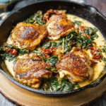 Sicilian Chicken & Spinach Saute