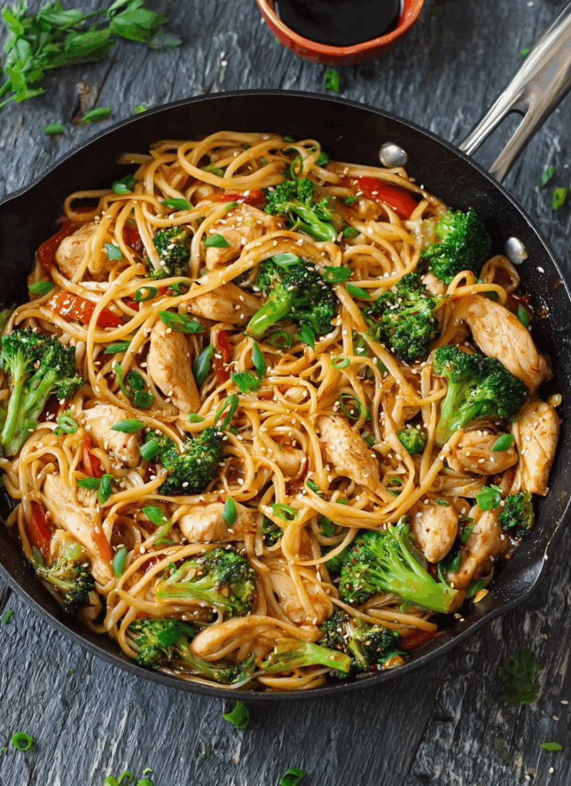 Chicken Stir Fry Noodles (15-Minute )