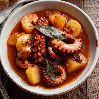 Greek Octopus Stew With Potatoes