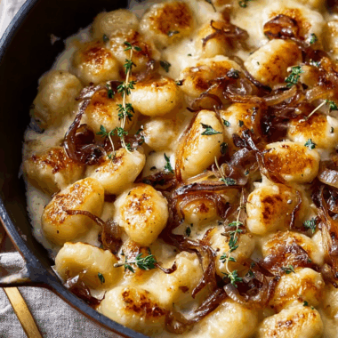 Gnocchi with Caramelized Onions and Gruyère