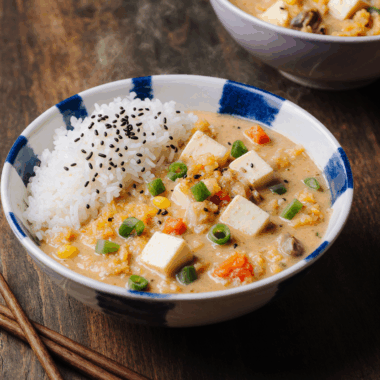Soft Tofu with Silky Egg Sauce