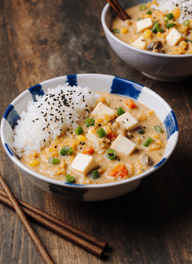Soft Tofu with Silky Egg Sauce