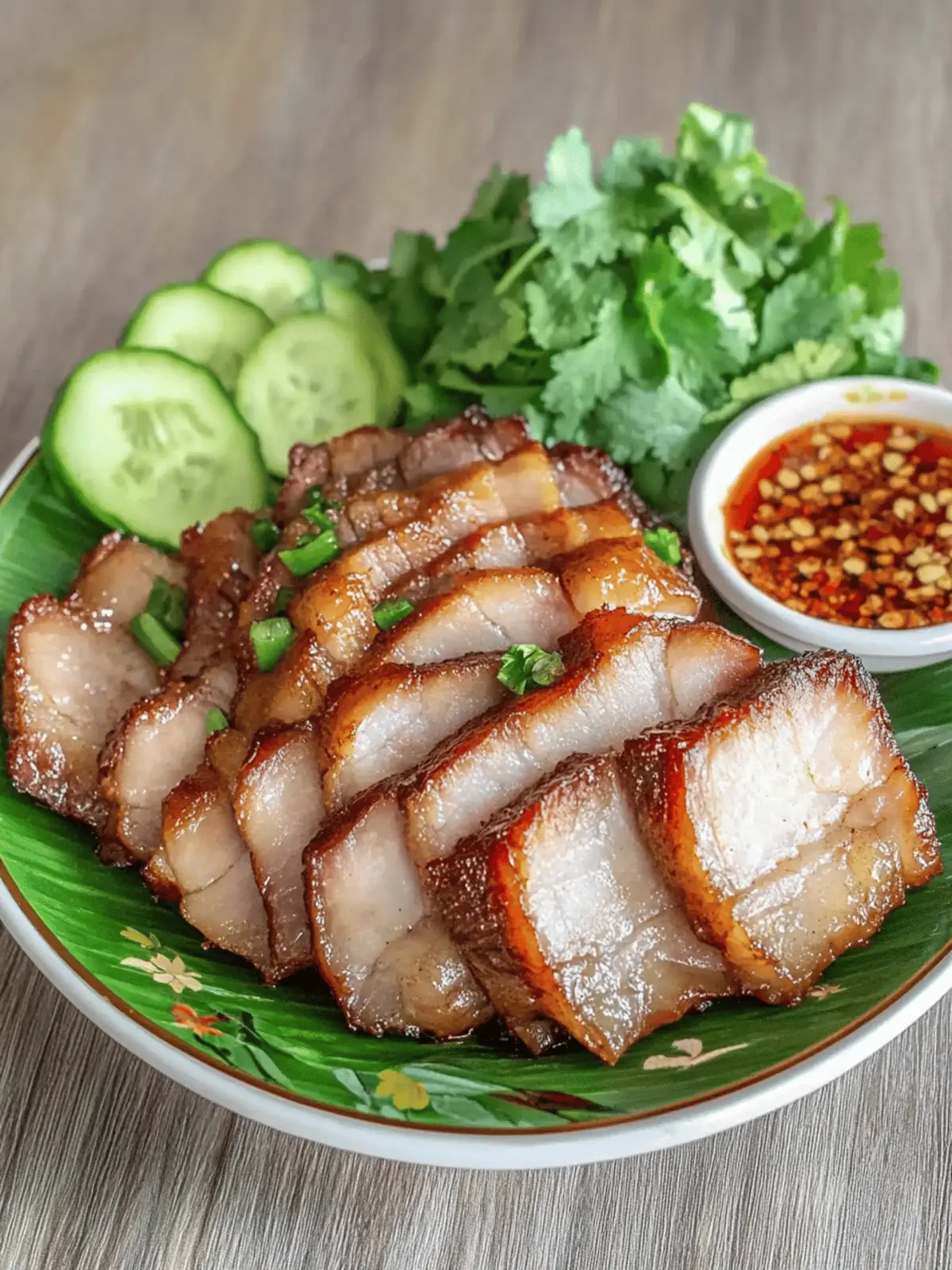 Air Fryer Lao Pork Belly with Jeow Som