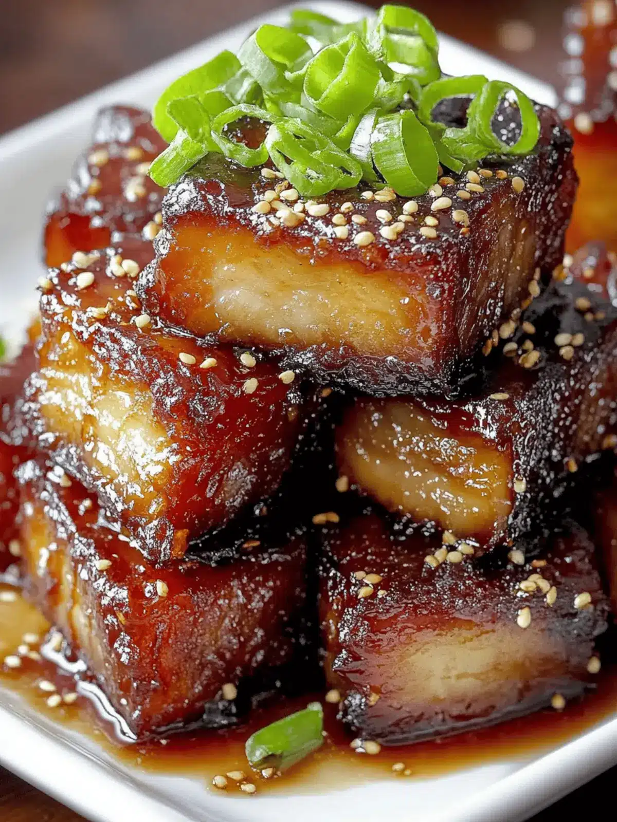 Caramelized Honey Glazed Pork Belly