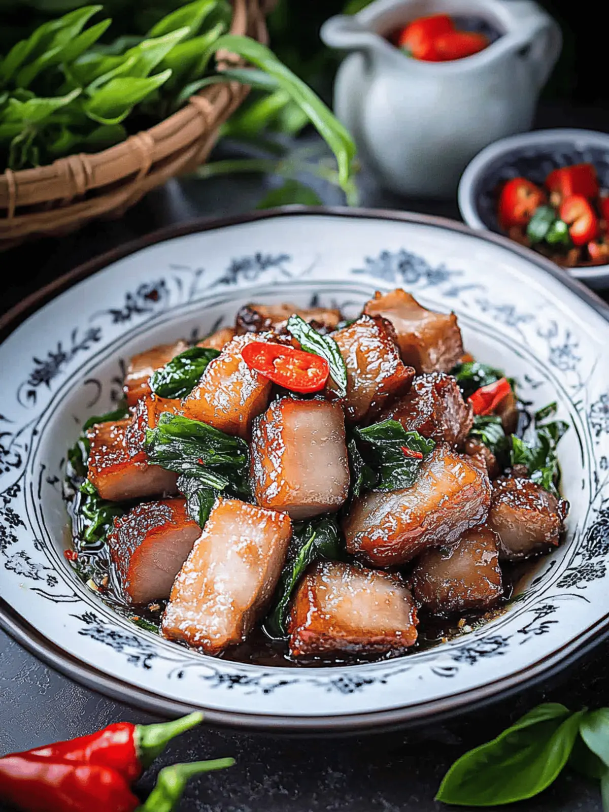 Thai Basil Pork Belly